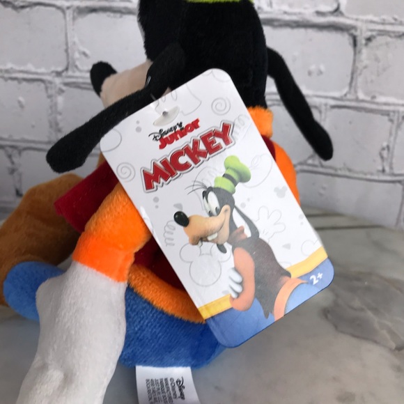 Disney Junior Goofy Plush Kids Mickey Mouse Fun House Stuffed Animal Just Play - Picture 8 of 8